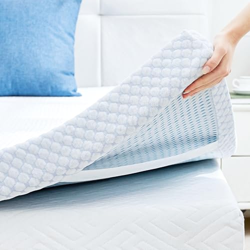 Cooling Memory Foam Mattress Topper Queen 2 Inch Pressure Relief Bed Pad