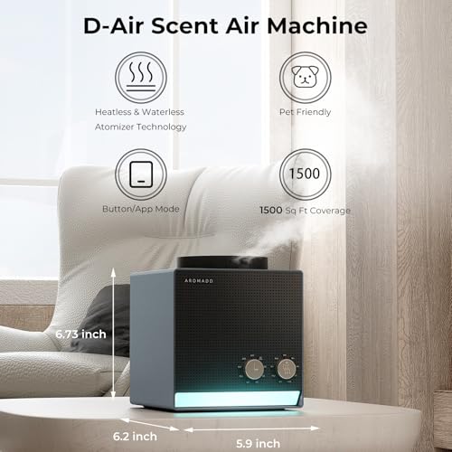 Waterless Essential Oil Diffuser - Black Titanium, Single Scent, Cold Air Technology