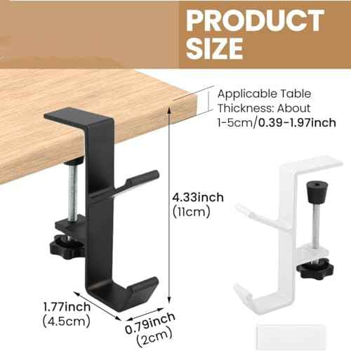 Christmas Stockings Holder Hanger,Metal Hooks for Hanging Christmas Stockings,Stocking Holders for Mantle for Christmas?Decorations (2 Black, 2)