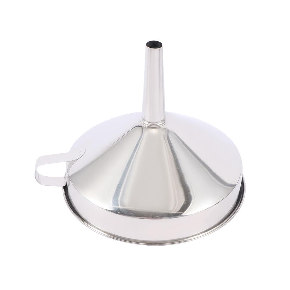 Skiennix Stainless Steel Oil Funnel - Detachable Filter Kitchen Gadget | 10cm Size