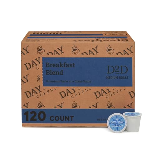 Day To Day Breakfast Blend Coffee Pods - Medium Roast, 120 Count, Keurig Compatible - Variation: Breakfast Blend / 120 Count