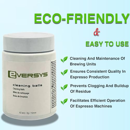 Coffee Machine Cleaning Balls for Eversys Brew Units - Compatible with All Models