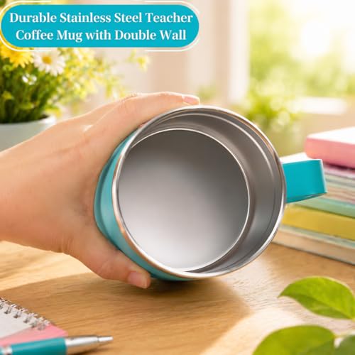 TSIMPLE Teacher Variation: 14oz Insulated Coffee Mug with Handle – Thank You Gift for Teachers Women