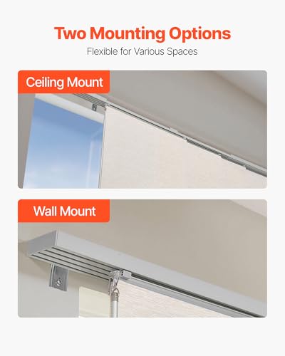 VEVOR Panel Track Blinds, Extendable from 45.8 in to 86 W, Trimmable