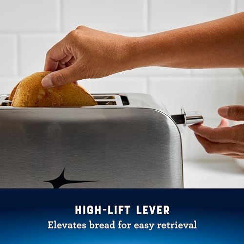 2-Slice Toaster with Extra Wide Slots - Bagel Toaster, Stainless Steel - Oster