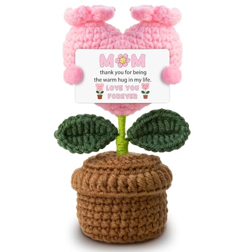 crochet flower gift for mom - from daughter son - Christmas mom gift (Variation: Mom)