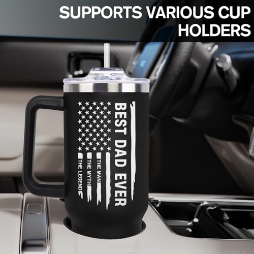 40 Oz Best Dad Tumbler - Fathers Day Gift for Dad from Daughter Son