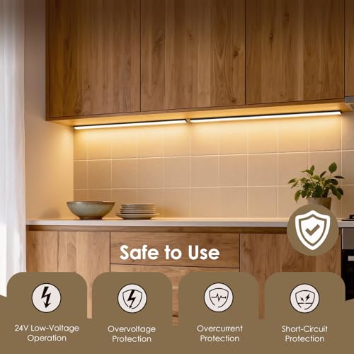 Recessed LED Wall Lights for Wood Panels - 6PCS Adjustable Color Temperature, Dark Black