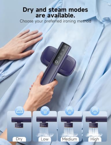 Light Blue Jazz Garment Steamer Quick Wrinkle Removal - 2-in-1 Travel Iron