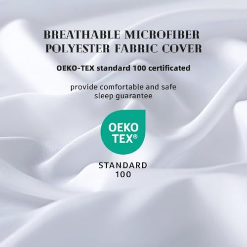 DOWNCOOL King Size White Lightweight Comforter Duvet Insert All-Season Quilt