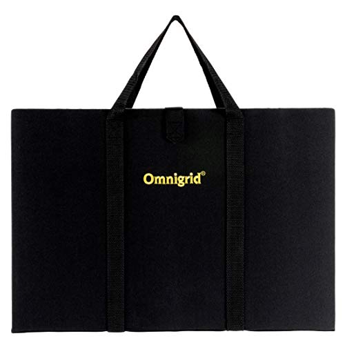 Foldaway Cutting and Pressing Station with 12x18 Inch Gridded Mat & Non-Stick Surface - Black - Variation of 19"L x 0.8"W
