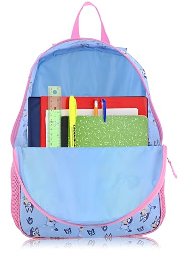 Bluey Backpack with Lunch Box Set for Kids, 16-inch School Bag, Fast Forward