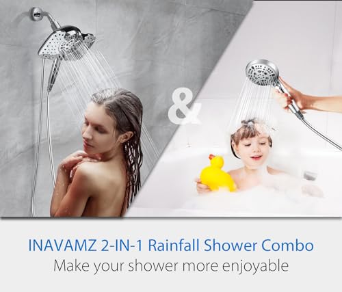 Rain Shower Head with Filter and Handheld Spray Combo Chrome 2.5 GPM - Variation of Chrome / 2.5 GPM