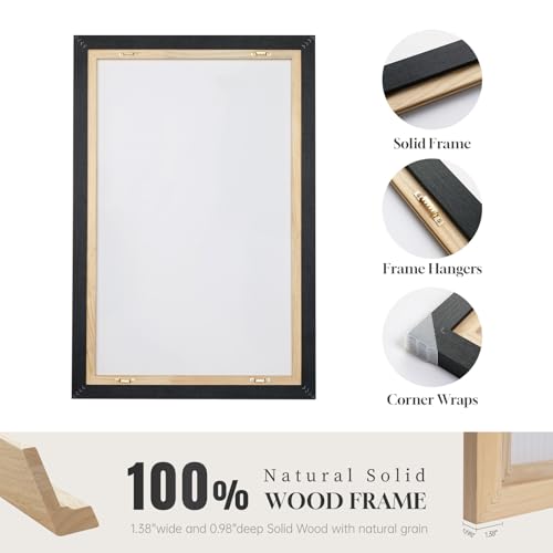30x30 Inch Framed Neutral Brown Abstract Canvas Wall Art - Modern Living Room Decor