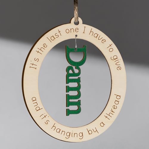 Funny Fuck Ornament 2025 - Exchange Funny Ornaments for Adults - Naughty Ugly Christmas Tree Hanging - Unique Christmas Ornaments, Dirty Santa Gifts for Adults