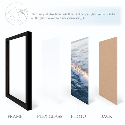 27x40 Poster Frame Black, inch Movie Frame, Wall Mount