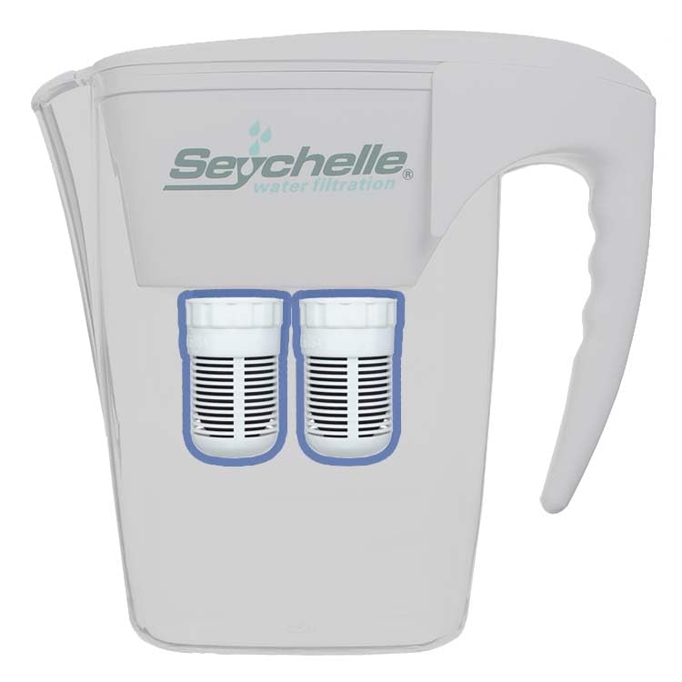 Seychelle pH2O Alkaline Water Filter Pitcher Replacement Pack - 2 Filters