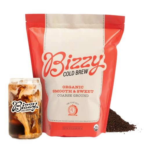 Cold Brew Coffee Beans - Organic Coarse Ground Smooth & Sweet Blend 2LB - Variation: Smooth & Sweet / 32 Ounce Pack