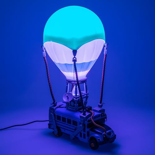 Color Changing LED Gaming Lamp with Headphone Stand - Fortnite Battle Bus Light