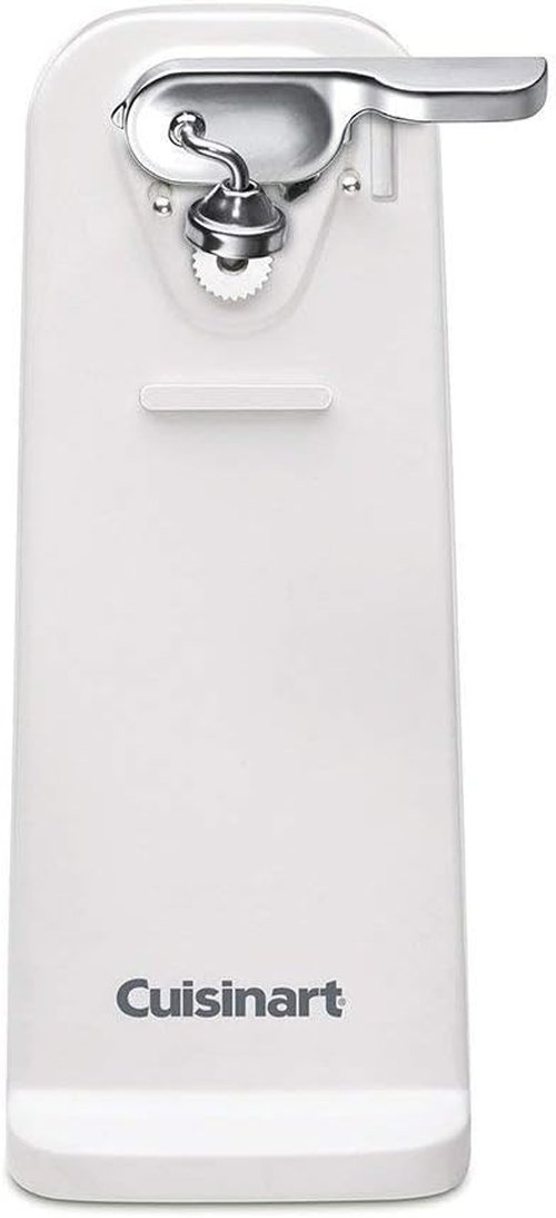 Cuisinart Deluxe Electric Can Opener - Limited Edition White Design for Effortless Opening
