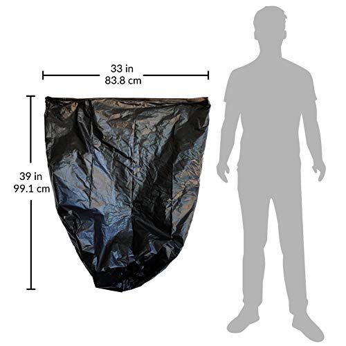 EcoStrong 33 Gallon Recyclable Trash Bags - 150 Count Bulk Black