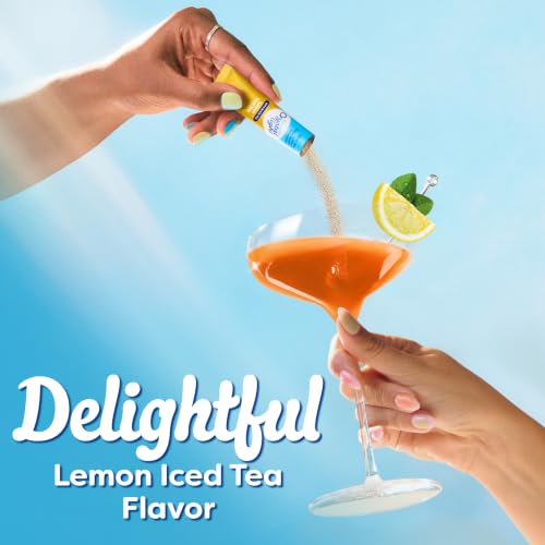 Crystal Light Lemon Iced Tea Powdered Drink Mix Pack of 12 - 0.7 Ounce On-the-Go Singles