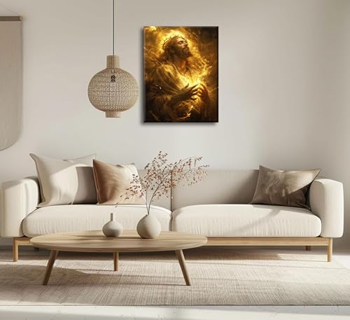 Jesus Christ Canvas Wall Art Portrait Christian Painting Picture