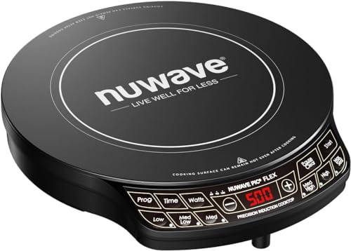 Nuwave Induction Cooktop 10.25-Inch Shatter-Resistant Ceramic Glass with Precise Temperature Control