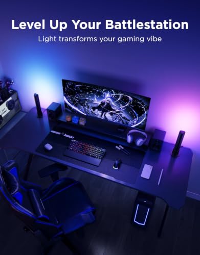 Govee Smart RGBICWW TV Light Bar for Living Room & Gaming - Black - Segmented Color & App Control