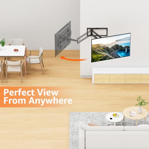 ELIVED Full Motion TV Wall Mount 42-90 Inches, 40.4 Inch Extra Long Arm, VESA 800x400, 150 Lb Capacity - Variation: 40.4" Arm