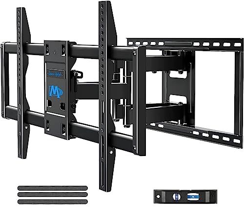 Full Motion TV Wall Mount for 42-90 Inch TVs with 24-Inch Stud Compatibility - Max VESA 800x400mm, 132 lbs, Articulating Arms - Variation of 24" Studs