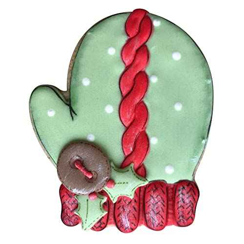 LILIAO Christmas Winter Mitten Cookie Cutter - 3.1 x 4 inches - Stainless Steel
