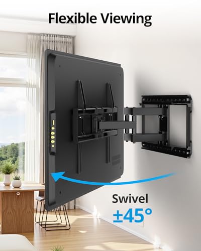Full Motion TV Wall Mount Bracket 37-97 Inch TVs - Adjustable Swivel Tilt