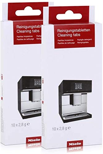 Miele Coffee Machine Cleaning Tablets - 20 Pack for Descaling & Maintenance