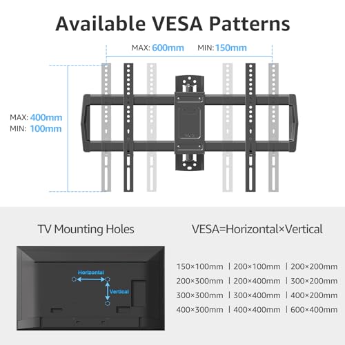 Indoor Full Motion TV Wall Mount with 30-Inch Extension for 42-75 Inch TVs - Corner Articulating Bracket