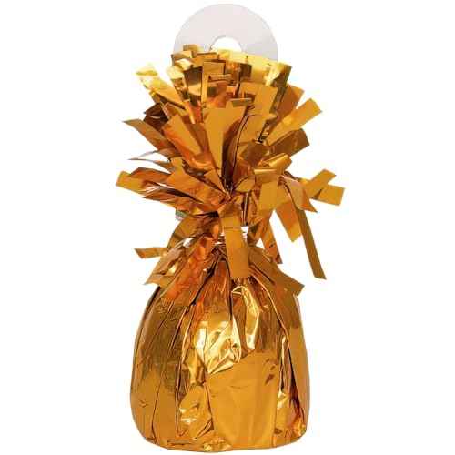 Foil Fringe Foil Balloon Weight | Orange | 1 Pc