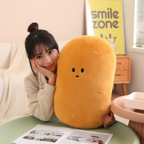 Large Potato Plush Pillow, Stuffed Food Potato Plush Toy Birthday Xmas Gift for Kids Boys Girls (19.6inch)