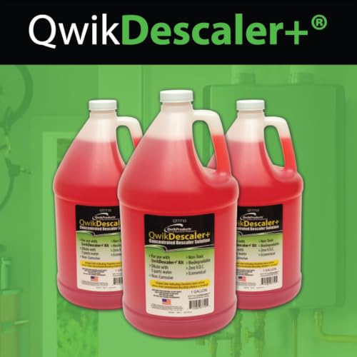 QwikDescaler+ 1 Gal Tankless Water Heater Descaling Solution with Indicator