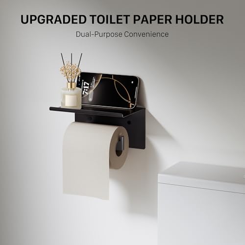 Matte Black Bathroom Hardware Set - 20-Piece 23.6 Inch Accessories with Towel Bars & Toilet Paper Holders - Variation of THIS listing
