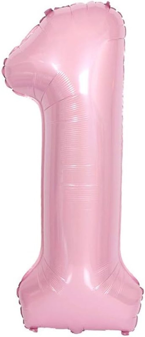 JANOU 40-Inch Pink Helium Foil Balloon - Perfect for 1st Birthday, Baby Shower & Wedding Decor