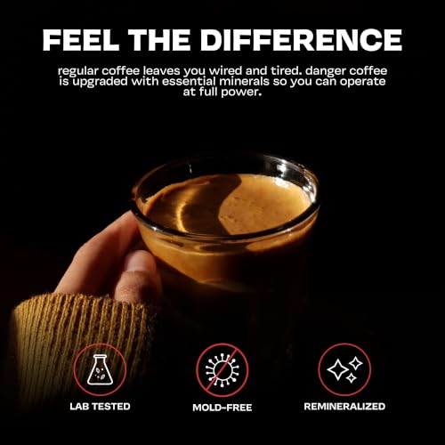Danger Coffee Whole Bean Medium Roast 10.9 oz Mold-Free | Dave Asprey