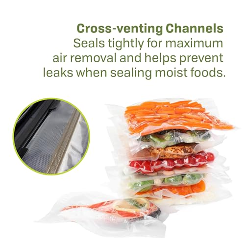 Vacuum Sealer Bags and Rolls Variety Pack - Clear Food Storage Set