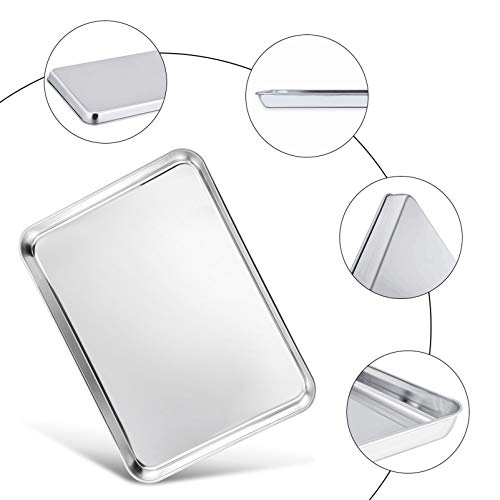 TeamFar 20x14-Inch Stainless Steel Baking Sheet Set – Heavy Duty Cookie Pans, Non-Toxic, Dishwasher Safe