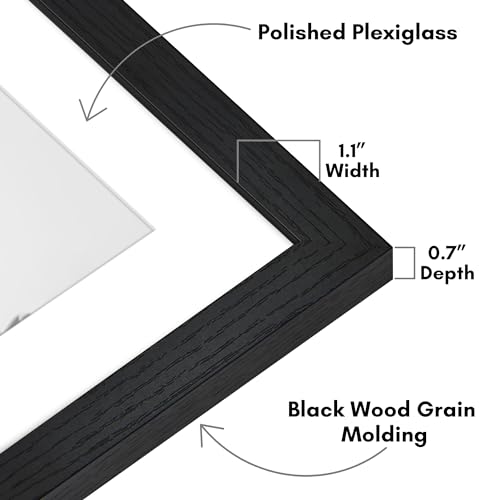 Americanflat 26x32 Poster Frame - Black, Matched to 22x28 Photos
