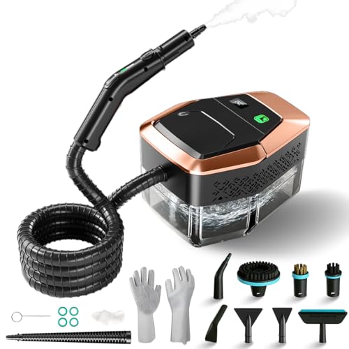 High-Pressure Handheld Steam Cleaner with Large Water Tank & Temp Display