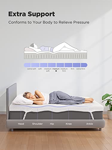 PERLECARE Twin 3-Inch Gel Memory Foam Mattress Topper with Cover