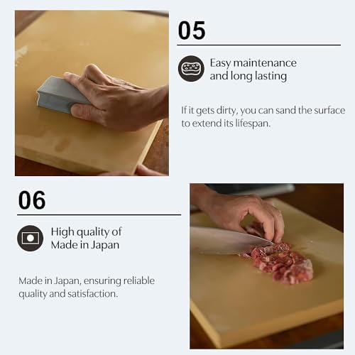 Asahi Rubber Cutting Board 16.5" x 9.8" Home Kitchen Use Japan NE05103