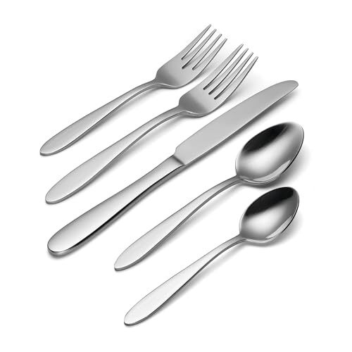 Oneida Mooncrest 65-Piece Flatware Set for 12 - Silverware with Celestial Design