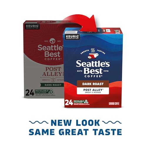 Seattle's Best Post Alley Dark Roast K-Cup Pods - 96 Count, Smooth & Bold Coffee