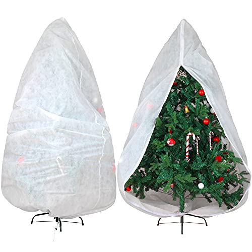 Shappy White Xmas Tree Storage Bag - Upright Cover 9x6 Feet